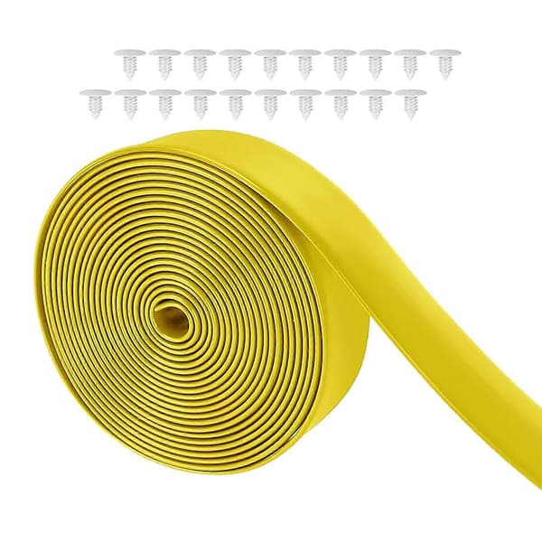 Vinylstropper for reparasjon av utemøbler DIY Gressstol Reparer stropper for hage Svart-Perfet Yellow