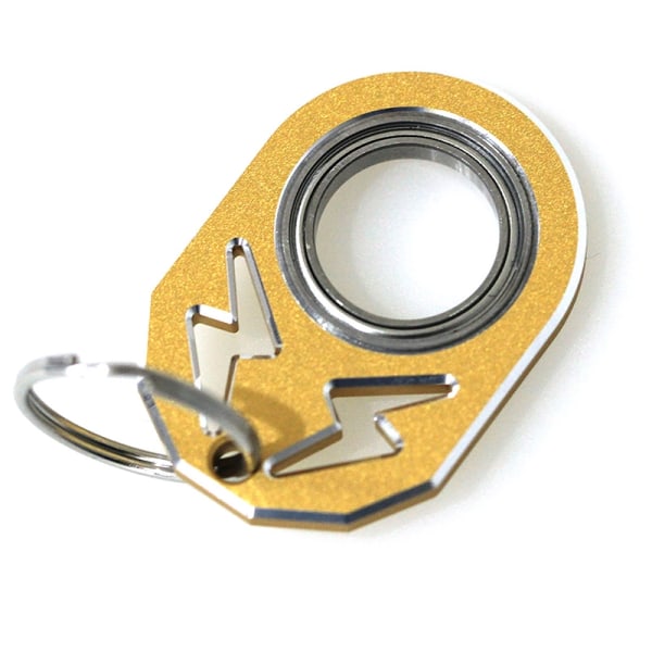 Avaimenperä Spinner Metal Fidget Toys Pyörivä avaimenperä - Perfet Gold