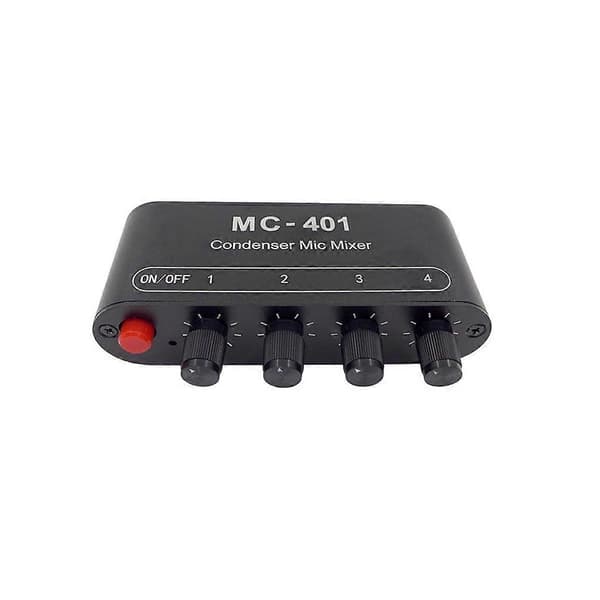 Ny Mini Audio Mixer Kondensatormikrofon Mixer Fire-I-En Mikrofonforstærker til Computer Mobil-Perfet