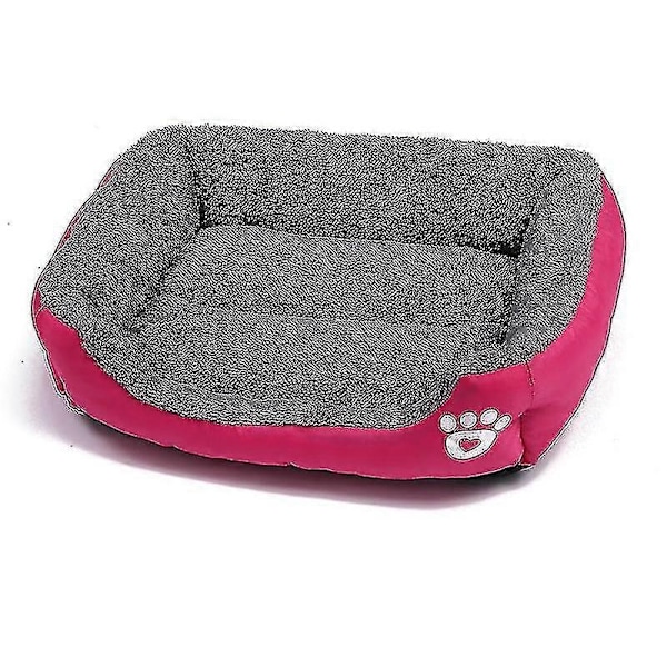 Hundesenge til Store Hunde, Vaskbar Stor Hundeseng Sofa Fast Åndbar Blød Sofa Ortopædisk Hundeseng - Perfet Rose red M