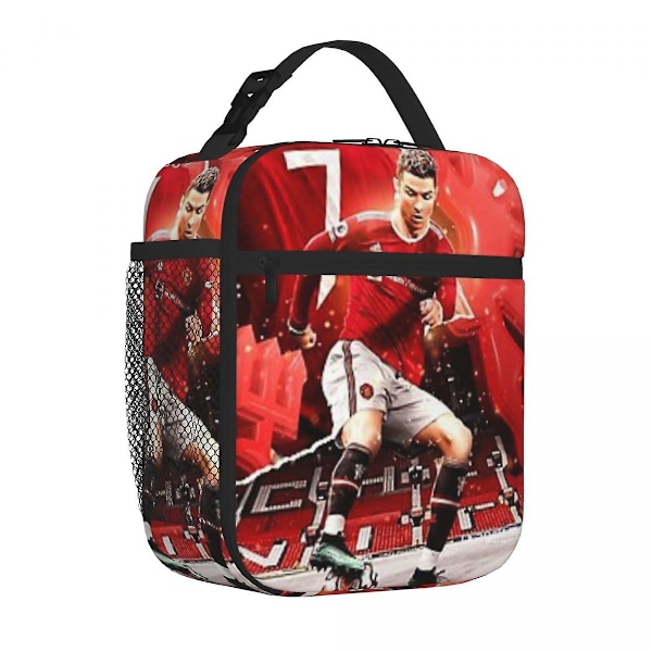 Cristiano Ronaldo Cr7 Isolerad Lunchväska Kylare Lunchbox Isolerad Lunchbox Lunchväska för Kvinnor Barn Skola - Perfekt 4