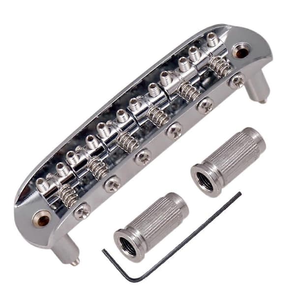 Gitarrstall Brygga Zinklegering Kompatibel med Jazzmaster, Silver-Perfet