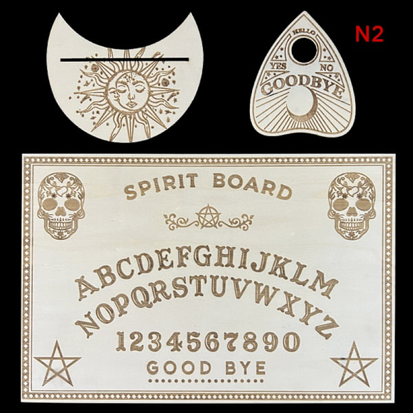 Pendelbräda i trä, graverad magisk bräda Ouija - Perfet 2