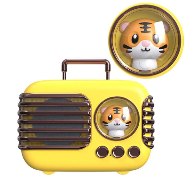 Kjæledyr Bluetooth-høyttaler Musikkspiller GUL TIGER - Perfet Yellow Tiger-Tiger