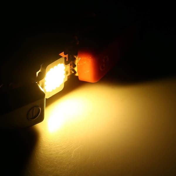 COB LED-lampa, 10 st 10W LED Kall/Vit Chip SMD COB DC 9-12V för lampbyte - Perfekt Yellow
