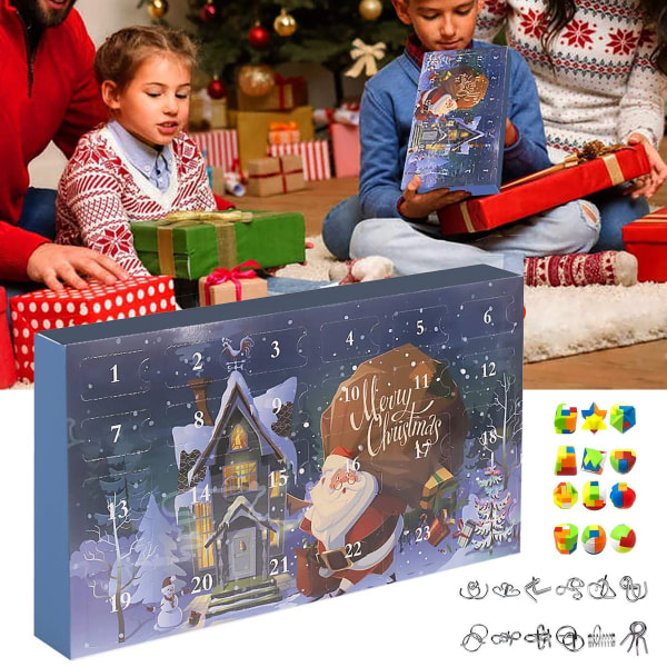 24 Days of Christmas Countdown Advent Calendar Blind Box Legetøj