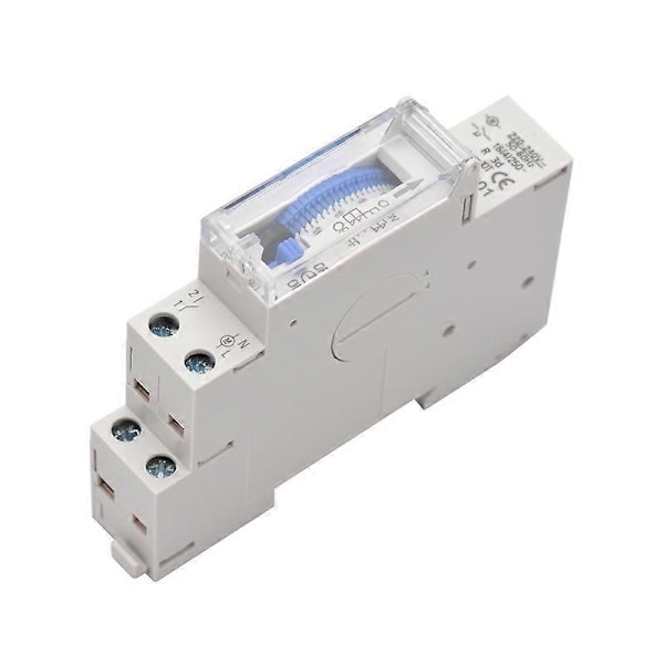 Mekanisk 24-timers Timerkontakt IP53 Rating Programmerbar Elektrisk Timerkontaktboks AC 100-240V 15 Minutters Interval 96 Gange - Perfekt SUL180a AC220-240V