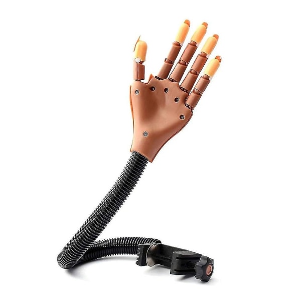 Negletræning Hånd Negle Display Manicure Supply - Fleksible bevægelige falske hænder til neglemanicure - Manicure DIY Print Practice - Perfet