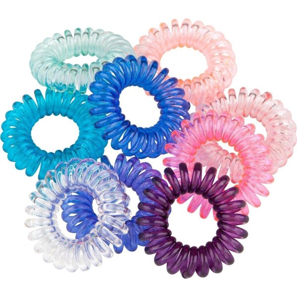 15 kpl TOPModel Spiral Hair Ties -hiusnauhat - Perfet multicolor