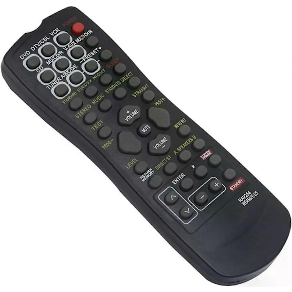 Ny erstatning RAV254 WE45870 US Kompatibel med Yamaha AV Fjernbetjening RX-V350 RX-V359-Perfekt