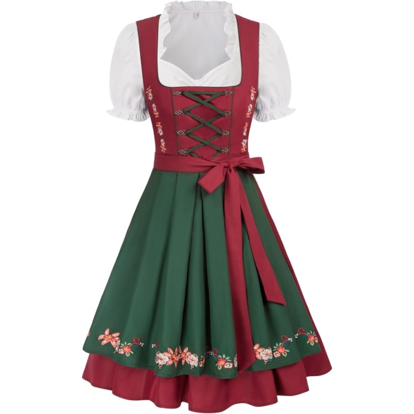 Tysk kjole for kvinner Oktoberfest 3 stk - Perfet
