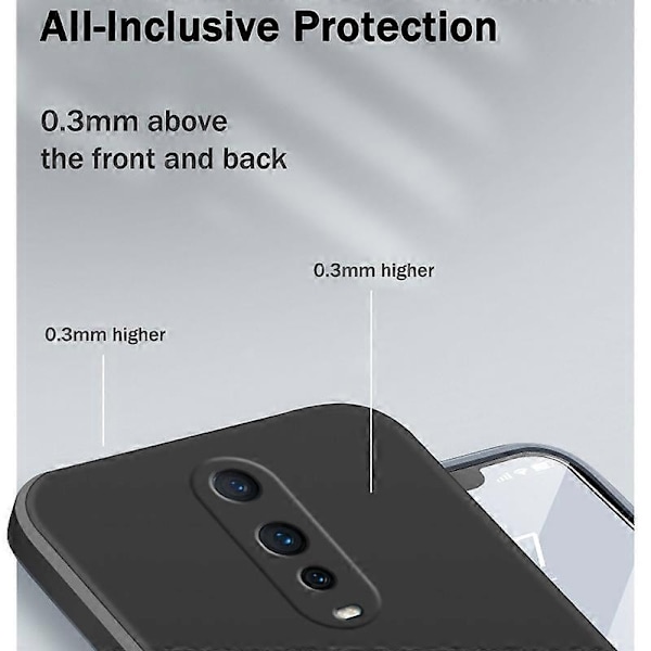 Kompatibel med OPPO R17 Pro Ensfarvet Imitation Flydende Silikone Lige Kant Stødsikker Fuld Dækning Beskyttelsesetui - Perfekt