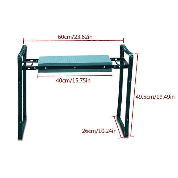 Hopfällbar Trädgårdsknäbänk med verktygsväska för plantering & trädgårdsförvaring - Perfekt Kneeling stool and s