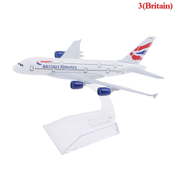 Original modell A380 airbus flymodell Diecast Mode - Perfekt britain One Size