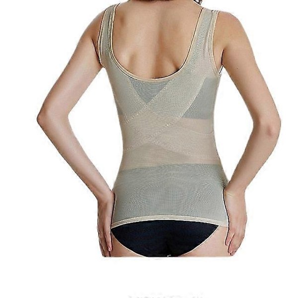 Stora Storlekar Dam Body Shaper Midjetränare Bantningsunderkläder Korsettbyxor Bantningsbälte Shapewear Korrigerande Underkläder-Perfet Black Xl