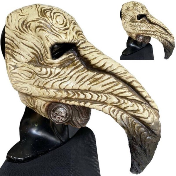 Halloween Steampunk Beak Plague Doctor Mask Cosplay-asu - täydellinen