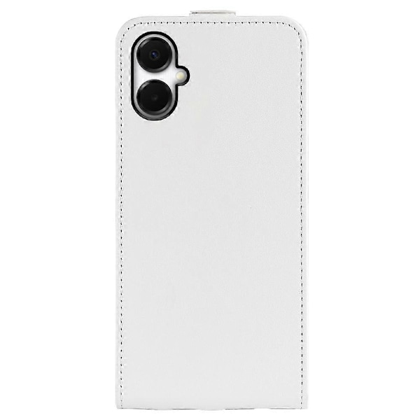 Kompatibel med R64 Tekstur Vertikal Flip Lær Telefonveske-Perfet White For Samsung Galaxy A06 5G