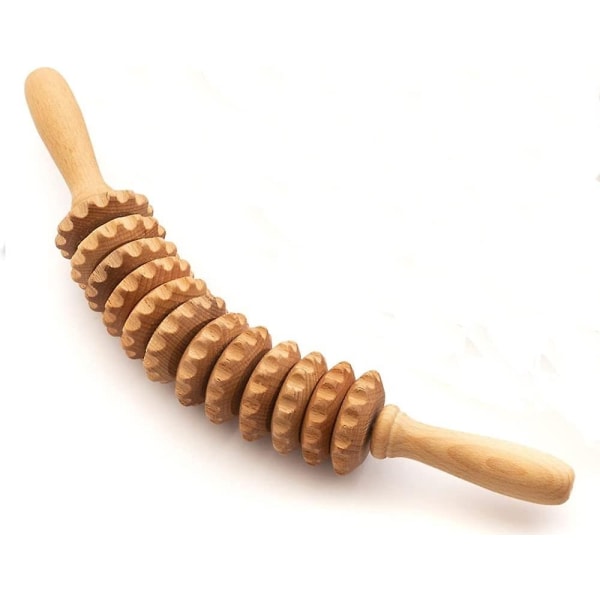 Anti Cellulite Massage Roller Tool Massager Lår Træ - Perfet