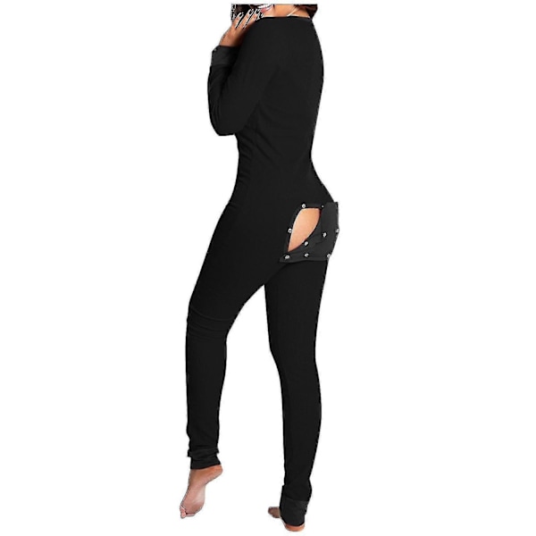 Bedstsælgende dame-onesie pyjamas med åben ryg for praktisk-Perfekt Apple L