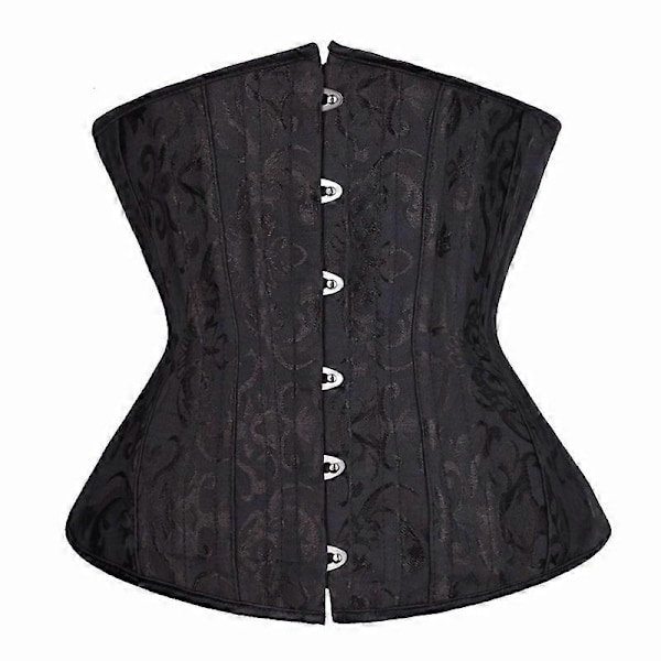 Goottilainen 26 Teräsluinen Korsetti Naisille Seksikäs Alavyötärökorsetti Vyötärön Muotoilija Korsetti Muotoilija Pluskoko Corpete Corselet Musta Valkoinen-Perfet Black XXXL