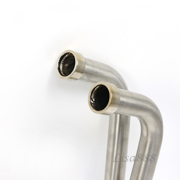 51mm Motorcykel Udstødning Mellemrør og Forreste Forbindelsesrør Komplet System Kompatibelt med Yamaha YZF R25 R3 MT03 MT-03 Slip On Rustfrit Stål-Perfet A