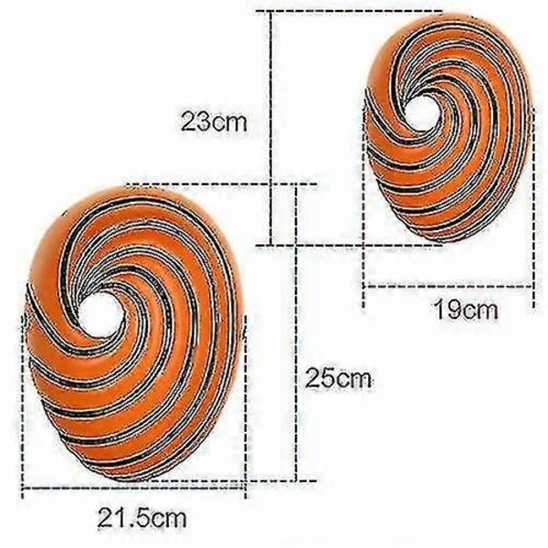 Cosplay Anime Akatsuki Tobi Uchiha Obito Madara Julefestmaske Rekvisit Latex-Perfekt S