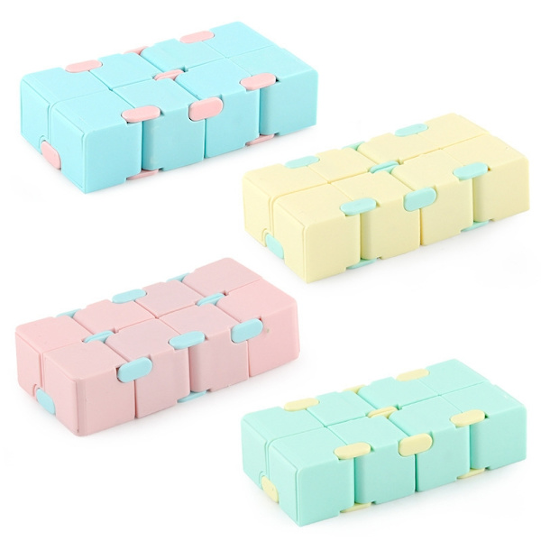 Infinite Rubik's Cube Stress Relief Artefakt Finger Puzzle - Perfet pink