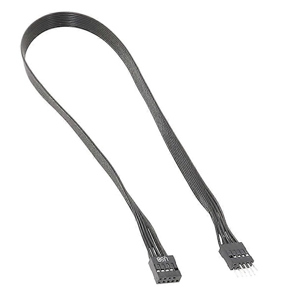 Dator-moderkort fram USB 9-stifts 2.0 förlängningskabel 9-stifts hane till hona - perfekt 20cm