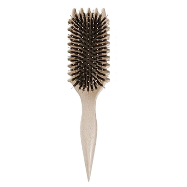 Boar Bristle Nylon Hair Brush Curl Defining Brush BEIGE- Perfet Beige