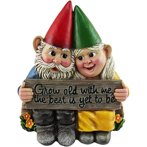 Have Elf Statue Par Fairy Dværg Resin Håndmalet Have - Perfet