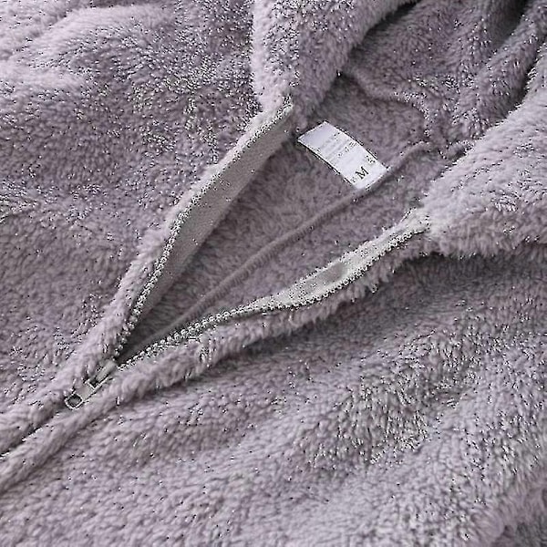 Yhden osan pitkät lämpimät harjatut yhden osan pyjama - Perfet grey xl