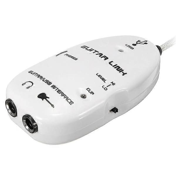 6,3 mm Jack til USB Guitar Link Kabel Adapter Guitar til PC Optagelse Afspilning Guitar Effekter Kabel USB Guitar Adapter - Perfekt