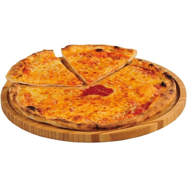 Pizza tallrik 32cm Bambu Trä tallrikar Trä servis - Perfet