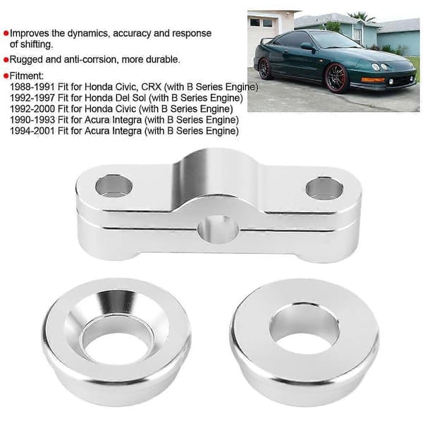 Front Bagskifter Bøsningssæt Erstatning Aluminiumlegering Passer til Honda Civic/Del Sol B16 B18-Perfekt