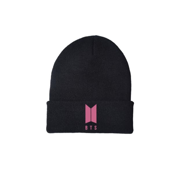 Bts mjuk stickad mössa Varm vintermössa i ull, svart - Perfet