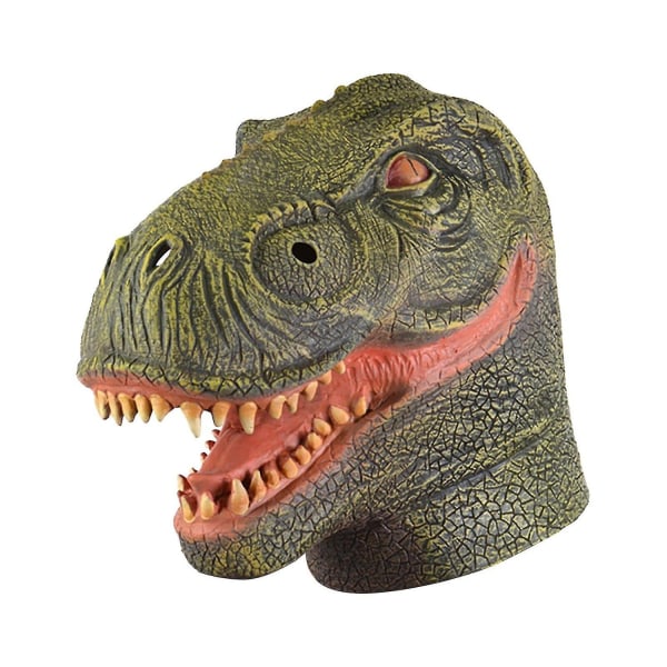 Dinosaur maske jurassic tyrannosaurus halloween slange åpen munn lateks halloween cosplay - Perfet