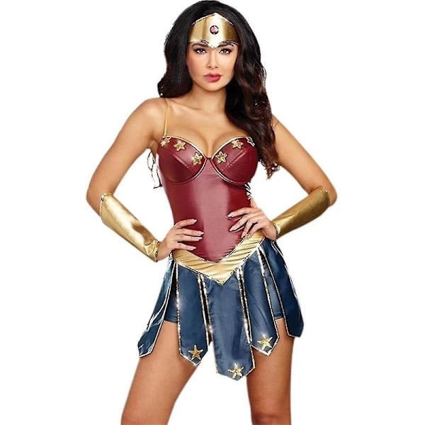 Wonder Woman Kostymer Personliga Halloween Jumpsuits för Kvinnor-2-Perfet 2XL