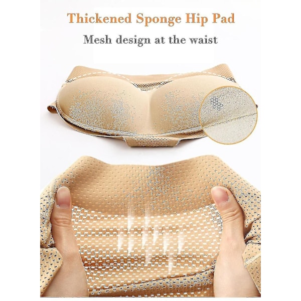 Vadderade push up-trosor för kvinnor, höftlyft, kroppsformande fuskrumpa - Perfet Boxer 222beige M
