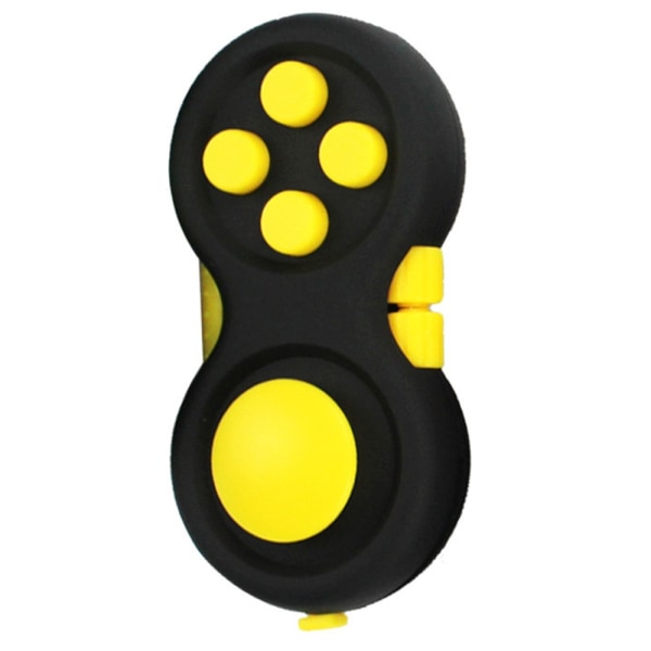 Pop It Fidget Toy for voksne Barn Kid Fidget Pad Sensory Toy - Perfet black yellow