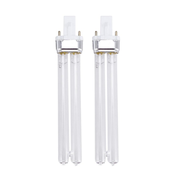 2 stk. 11W Ultraviolet UV Desinfektionslyslamper UV Steriliseringslys Pærer til Sterilisator Fiskedam (G23 Lampesokkel)-Perfet