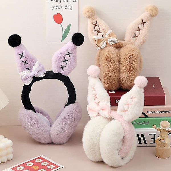 Sanrio Winter New Cartoon Kuromi Øreværn Komfortabel Varm Udendørs Vindtæt Multi Kuromi Øre Kawaii Fashion Øreværn - Perfet D