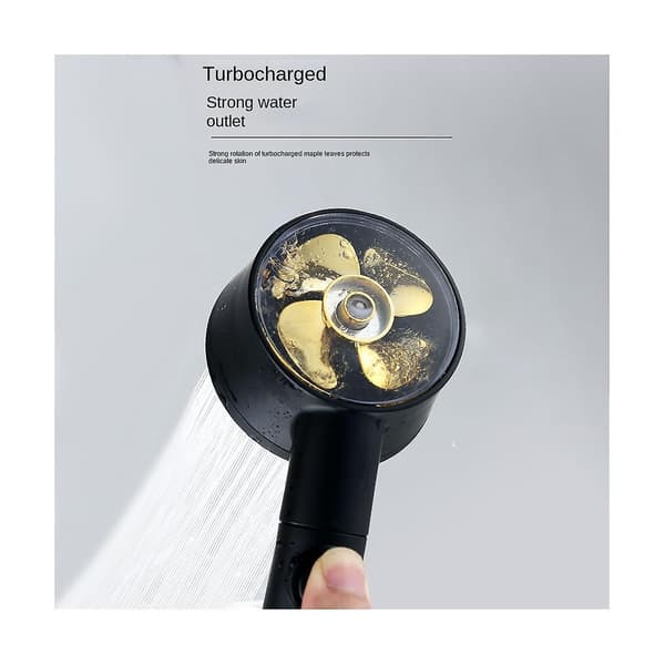 5-Tilstands Justerbar Temperatur Digital LED Display Brusehoved Opgraderet Motor Version Turboladet R-Perfet