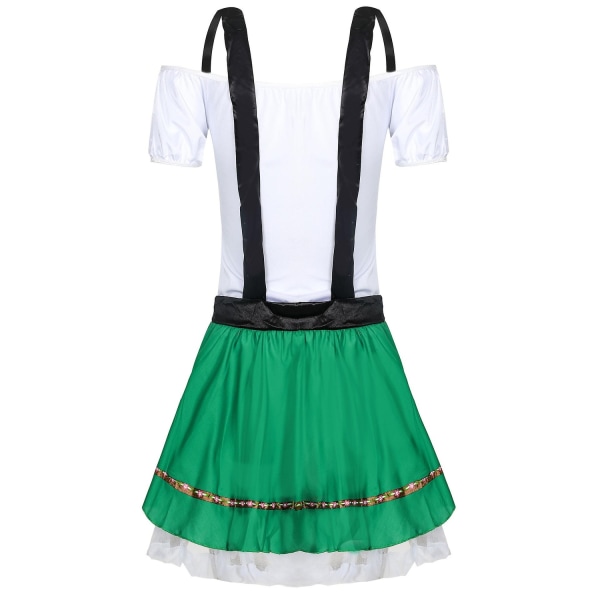Tyske Oktoberfest Strappy-kjole for kvinner Kostyme Cosplay-uniformer Sceneforestillingskostyme Ølkostyme - Perfet
