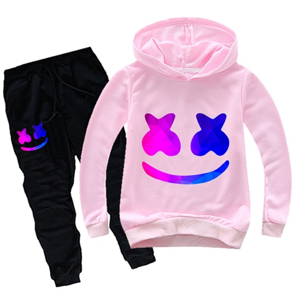 Halloween DJ Cosply-kostyme for barn Marshmallow-sett - perfekt Pink 160
