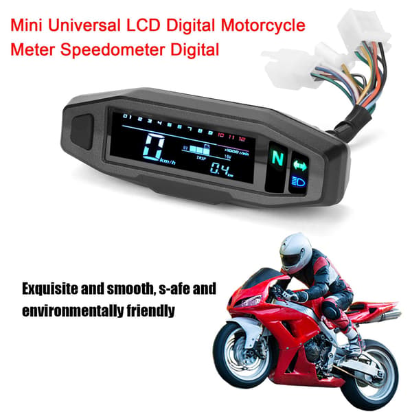 Motorsykkel Modifisert Mini HD LCD Speedometer - Perfekt