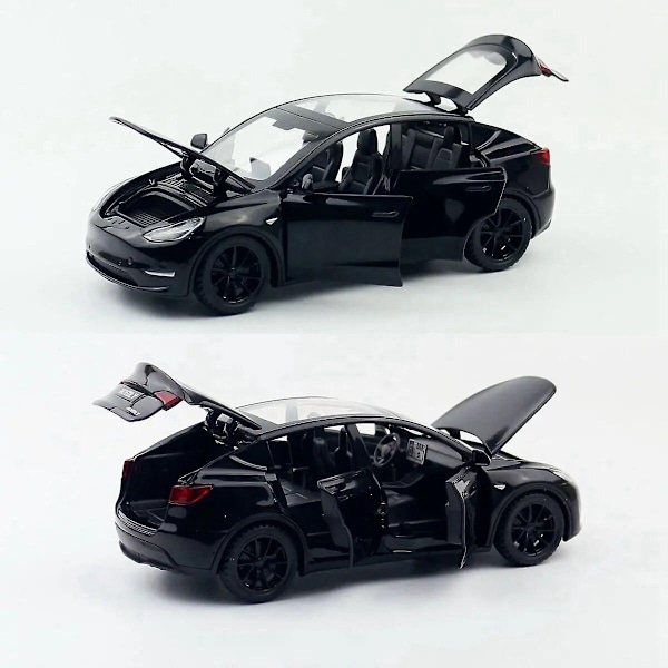 1/32 Tesla Model Y SUV Legetøjsbilmodel, Die-cast Alloy Metal Lyd og Lys Træk Tilbage 1:32 Serie Gave, Velegnet til Drenge Børn-Perfet White