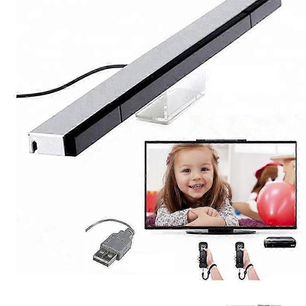Sensor bar USB Kompatibel med PC, Wii eller Wii U, kobles til USB-Perfet