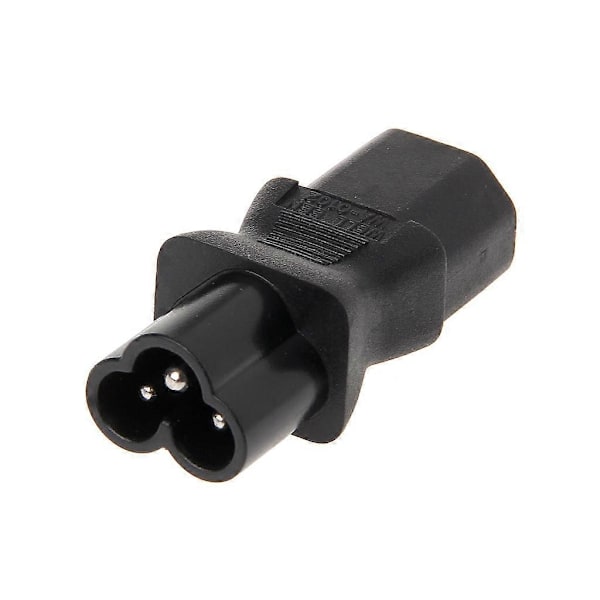 IEC 320 C13 Hona till C6 Hane 3-Pin Klöverblad Kontakt Konverterare AC Strömadapter-Perfet