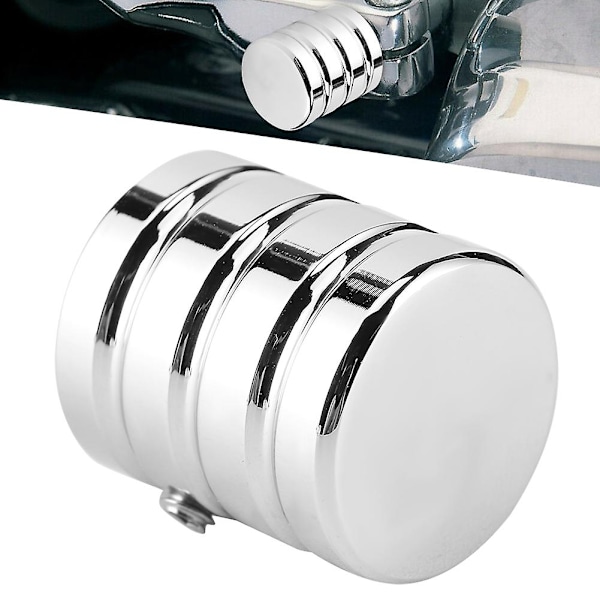 Gearskifteakseldæksel Krom Sølv Holdbar Aluminiumlegering Høj Kompatibilitet med 1980-2019 Harley Touring Road Glide FLHT FLHR FLHX CVO-Perfekt