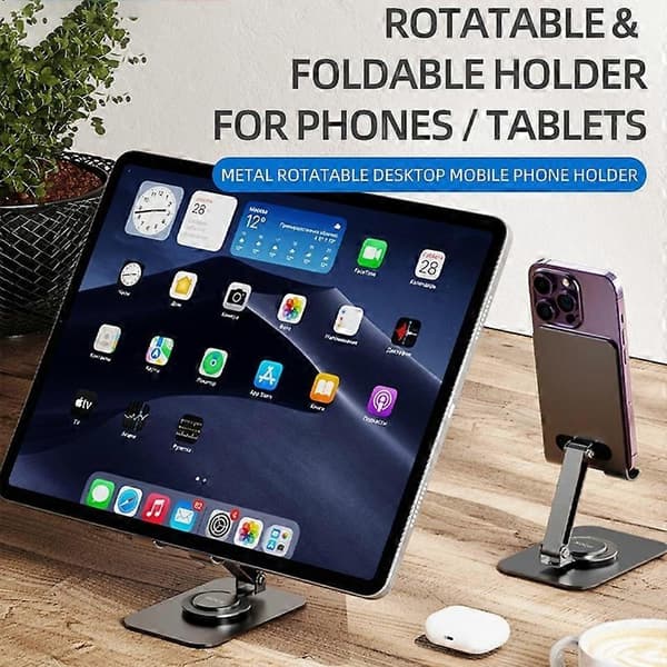 ROCK Desktop Roterende Metall Mobiltelefonholder - Perfet